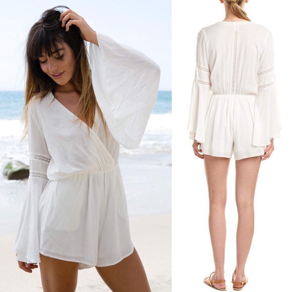 NWT• L*SPACE lovestruck ivory romper - Picture 5 of 7